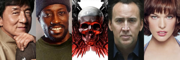 Jackie Chan, Wesley Snipes, Nicolas Cage y Milla Jovovich en negociaciones finales para 'The Expendables 3'.