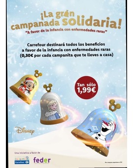 Campanitas solidarias de Disney en Carrefour
