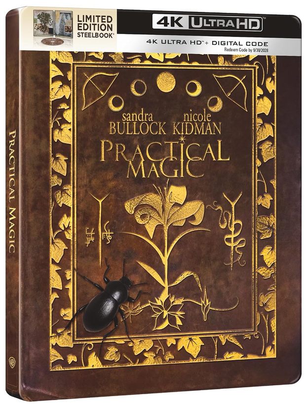 Diseño revelado para el steelbook 4K de Prácticamente Magia (1998)