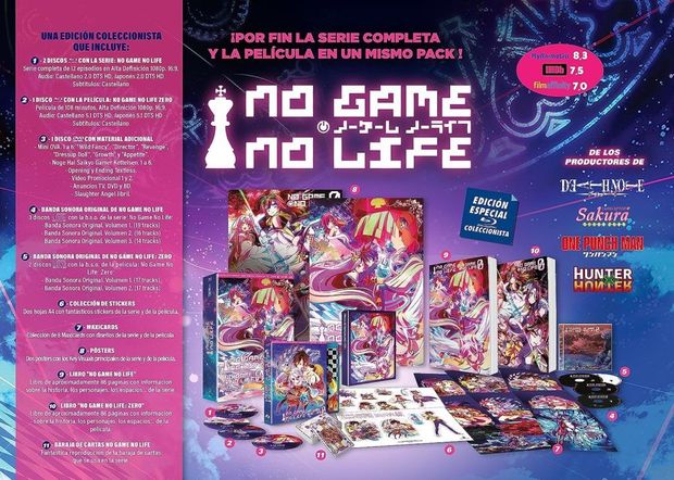 Problemas con la edición No Game, No Life - Serie Completa + Película (Edición Coleccionista) Blu-ra