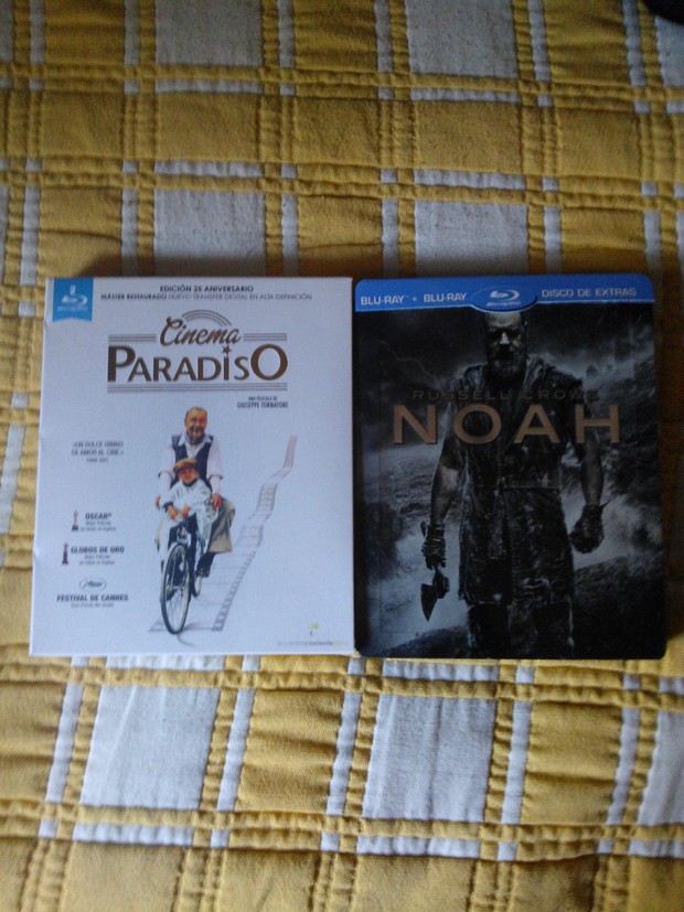 Últimas adquisiciones: Noé metálica y Cinema Paradiso por 11euros