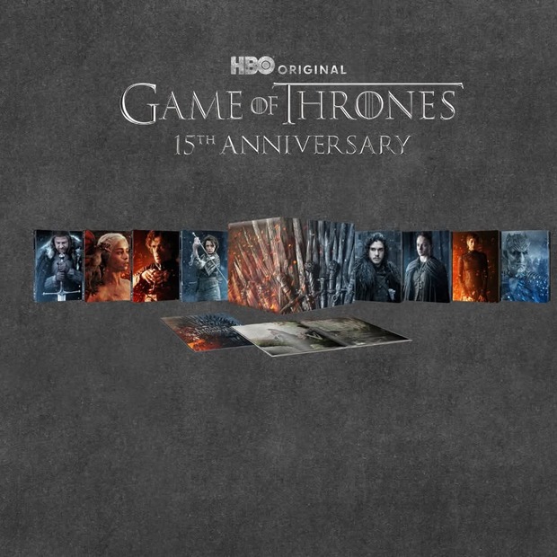 " Juego de Tronos / Game of Thrones 15th Anniversary Steelbook Library Case Collection"
