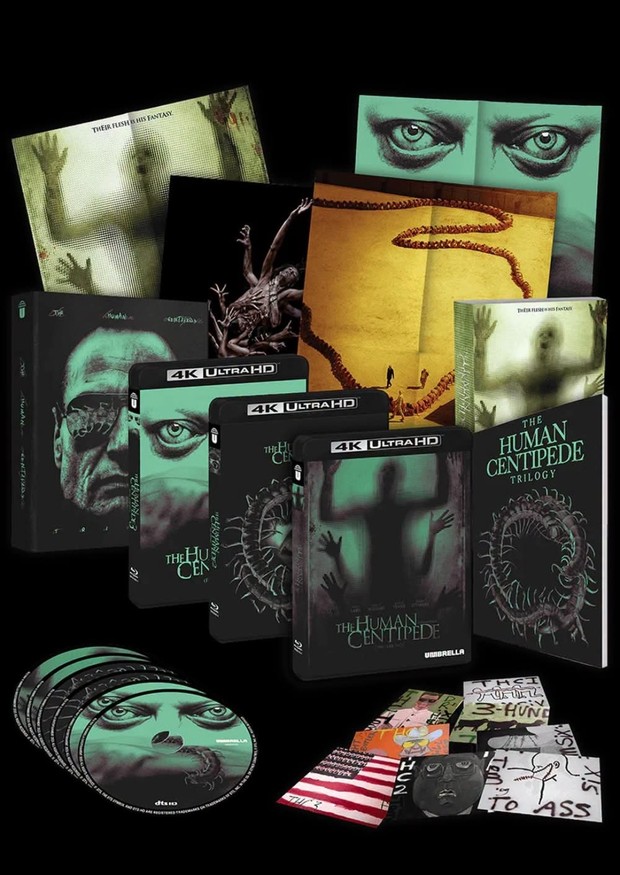 "The Human Centipede Trilogy". Edición Coleccionista 4K (Australia).