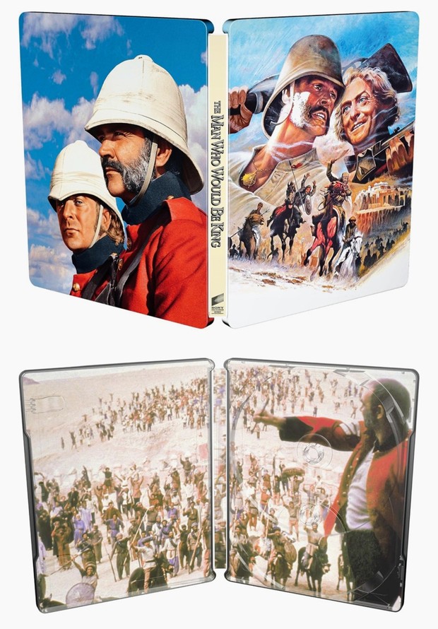 "El hombre que pudo reinar". Diseño completo steelbook 4K.