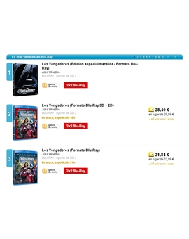 LV lo más vendido en fnac.es y Steelbook agotado