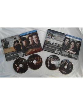 Luna Nueva (2x Blu-ray) y Eclipse (Blu-ray + DVD) - Steelbook