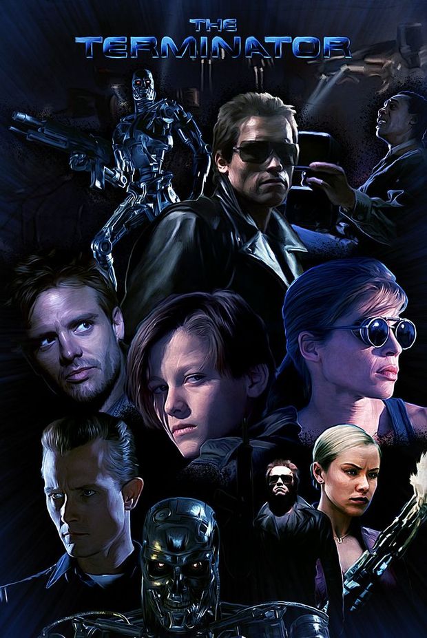 ILUSTRACION DE LA SAGA TERMINATOR POR SAINT GENESIS