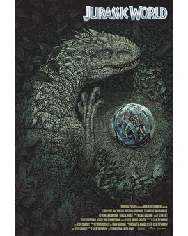 poster de Jurassic World , por el ilustrador John Barry Ballaran.