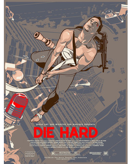 estupendo fan art de DIE HARD JUNGLA DE CRISTAL