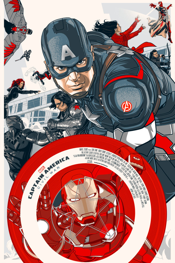 POSTER ALTERNATIVO CAPITAN AMERICA CIVIL WAR