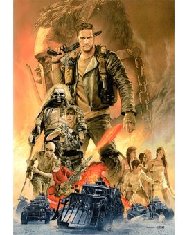 Mad Max: Fury Road cover illustration for Eiga Hiho by Tsuyoshi Nagano