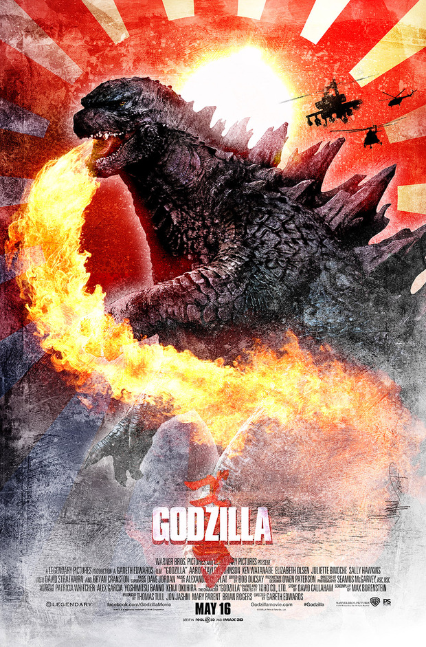 ILUSTRACION DE GODZILLA , POR Paul Shipper Studio