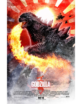 ILUSTRACION DE GODZILLA , POR Paul Shipper Studio