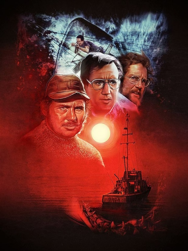 ESPECTACULAR POSTER DE TIBURON.Paul Shipper Studio