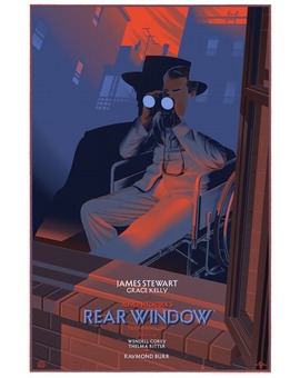 Three Films by Hitchcock, poster tributes by artist Laurent Durieux.