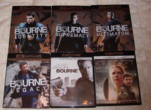 Pedido Amazon IT 4K Saga Bourne + La llegada 50% descuento