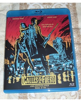 Grata sorpresa: Calles de fuego en bluray, disco prensado en castellano