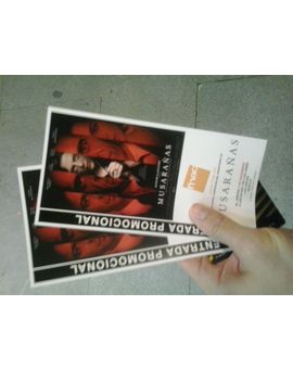  me sobran 2 invitaciones para musarañas hoy en los arcos de sevilla a las 20:30