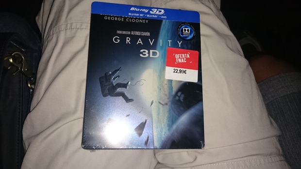 Gravity 3D en casita, Gracias al compi Semonster por el aviso, 17.47 en Fnac. 