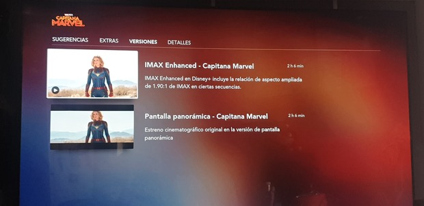 Ya disponible las 13 pelis de Marvel en IMAX en Disney+