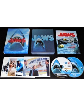 Tiburón - Boxset uhd/bd con fallo en el libreto (posiblemente el español esté igual)