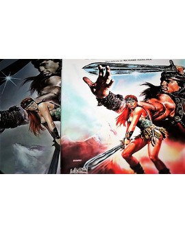 Carátula steel vs. cartel original Red sonja