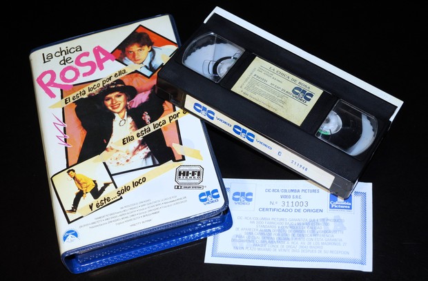 La chica de rosa - Edición vhs videoclub