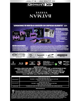 Batman Vuelve - Trasera Edición Coleccionista 4K (Custom)
