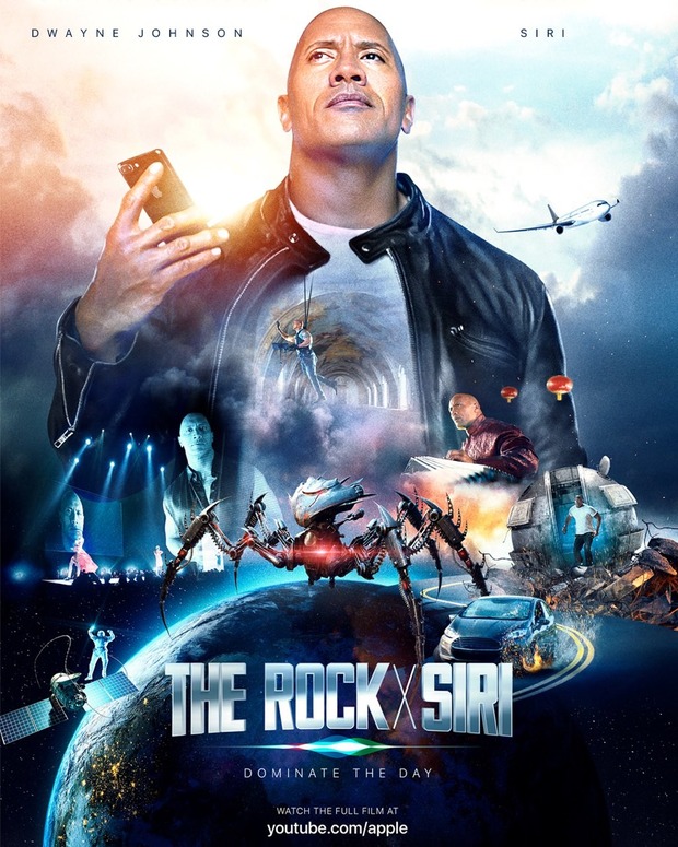 The Rock y Siri protagonizan un cortometraje