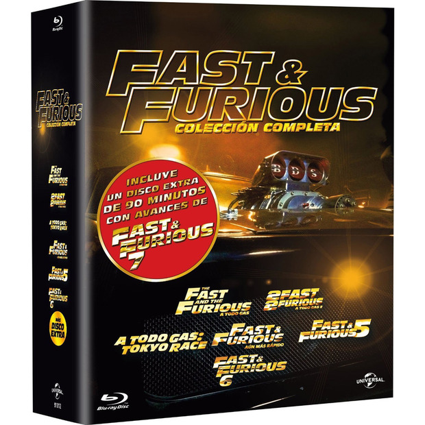 Chollete, Colección completa 1-6 Fast & Furious en blu ray por 9.95
