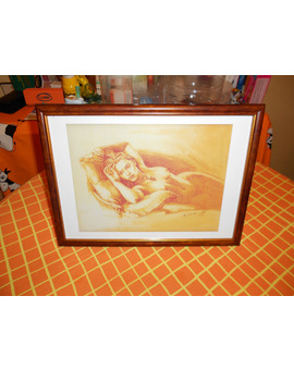 Lámina dibujo Titanic enmarcada