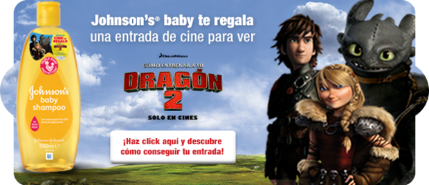 Como entrenar a tu dragon 2, entrada de regalo con Jhonsons