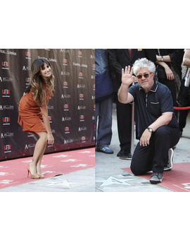 Penélope y Pedro. Merecidas estrellas en el paseo de la Fama en Hollywood