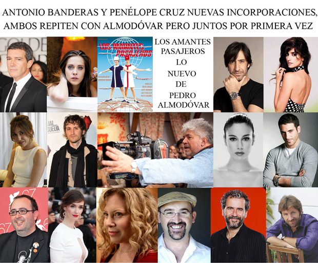 Expectacular reparto para Los amantes pasajeros