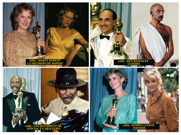 1982 Los Oscar a los mejores actores