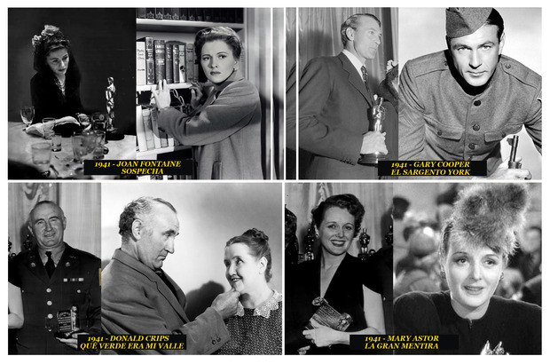 1941 Los Oscar a los mejores actores