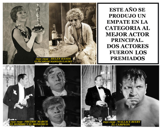 1931-1932 Los Oscar a los mejores actores