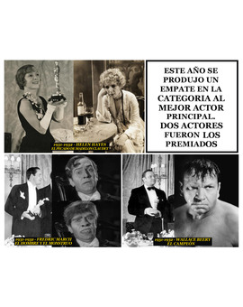 1931-1932 Los Oscar a los mejores actores