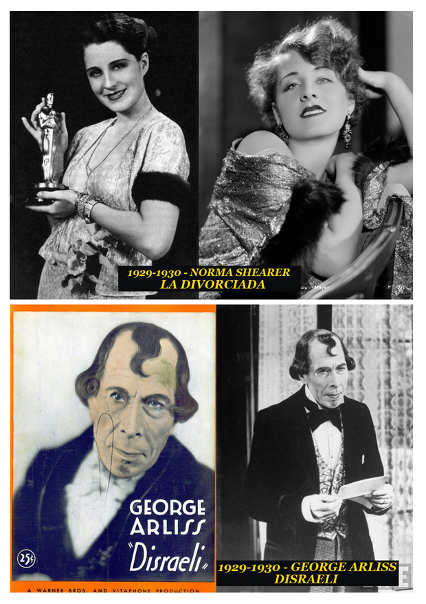 1929-1930 Los Oscar a los mejores actores