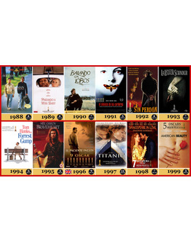 1988-1999 Los Oscar a la Mejor Película