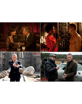 Nuevas imágenes de Daniel Craig con las chicas Bond y el director Sam Mendes