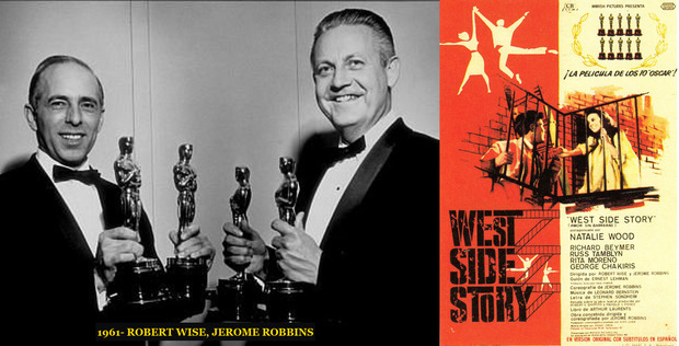 Oscar Mejor Director 1961 Robert Wise, Jerome Robbins (West Side Story)