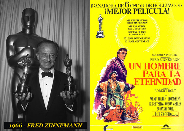 Oscar Mejor Director 1966 Fred Zinnemann (Un hombre para la eternidad)