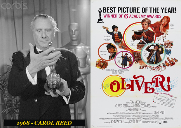Oscar Mejor Director 1968 Carol Reed (¡Oliver!)