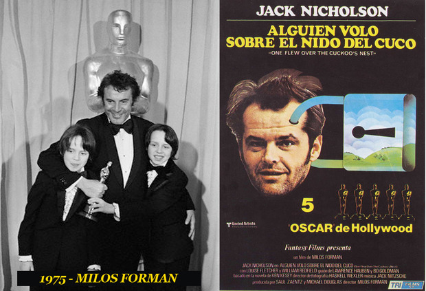 Oscar Mejor Director 1975 Milos Forman (Alguien voló sobre el nido del cuco)