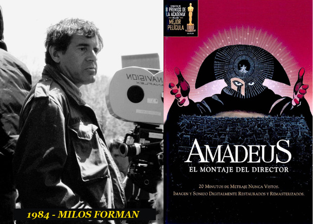 Oscar Mejor Director 1984 Milos Forman (Amadeus)