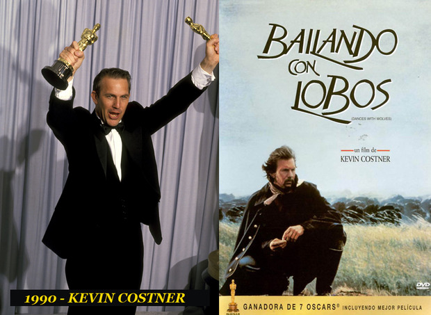 Oscar Mejor Director 1990 Kevin Costner (Bailando con lobos)