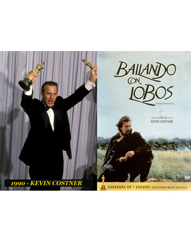 Oscar Mejor Director 1990 Kevin Costner (Bailando con lobos)
