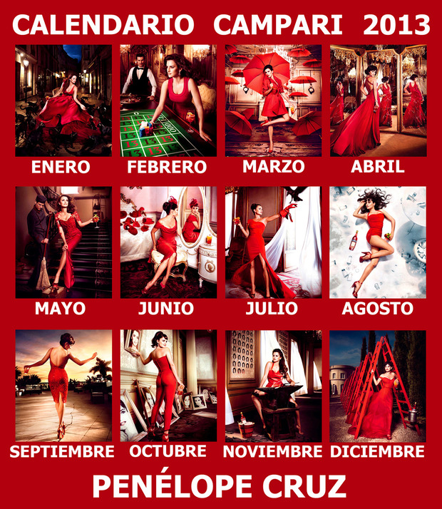 PENÉLOPE CRUZ EN TODOS LOS MESES PARA 2013: CAMPARI