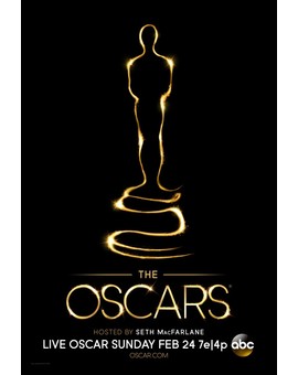 CARTEL DE LA 85TH CEREMONIA DE LOS OSCAR (24 febrero 2013)